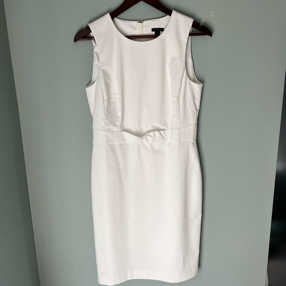 Ann Taylor dress. White. Size 6. Never worn.